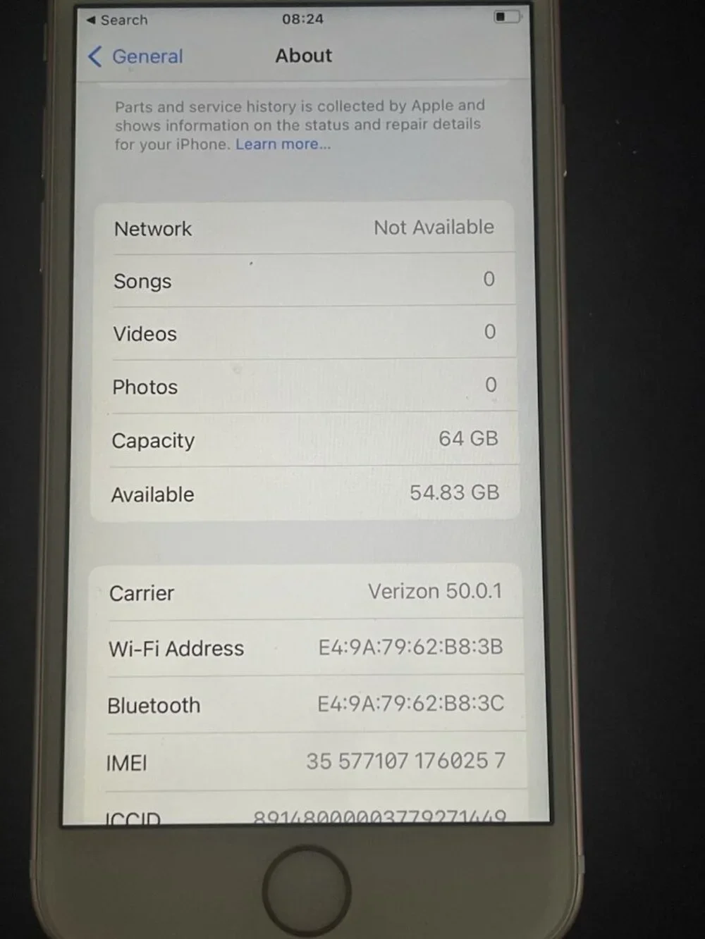 iPhone 6s Pink Verizon Looks Great Works But Week Battery